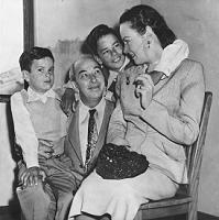 Mischa Bakaleinikoff, wife Yvonne,  and sons Bill (L) and Tony (R)